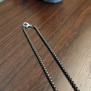 Solid Copper Chain Link Necklace 25"